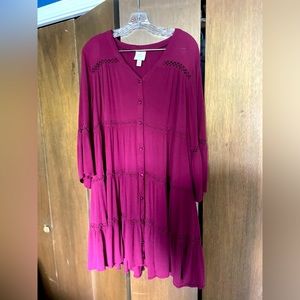 Boho plus sized dress | lightweight, flowy